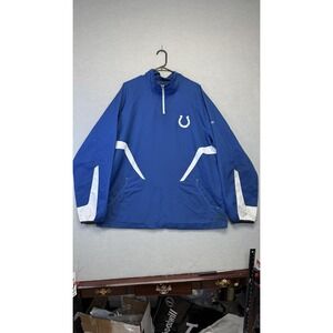 Indianapolis Colts Jacket Mens XL NFL Football Pullover Reebok On Field